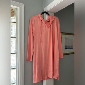 NWOT Plus 2X Lightweight Knit Beach cover up with hood 2XL